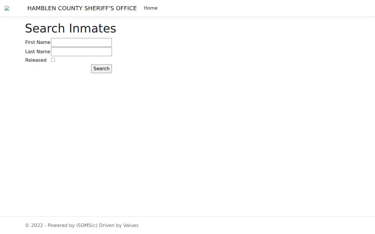 Hamblen County arrest lookup through the iSOMS Jail Search