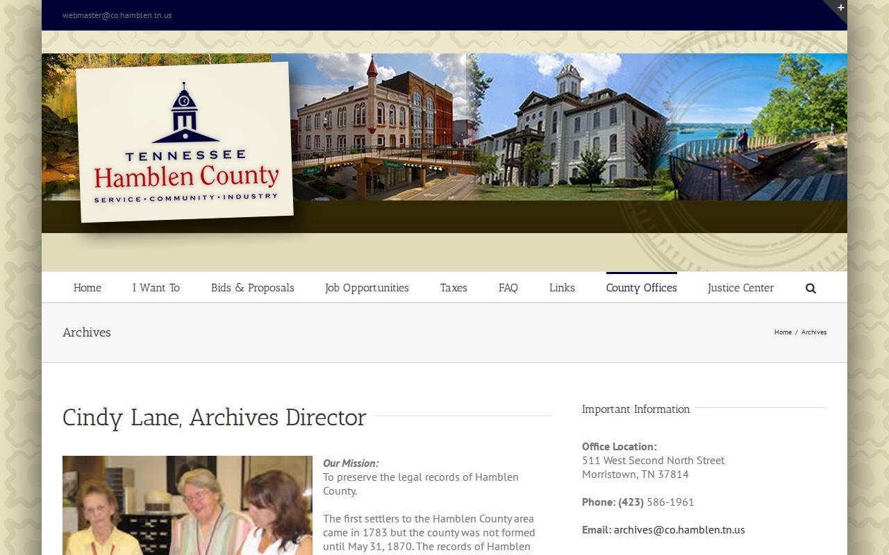 Hamblen County archives for historic criminal court case research