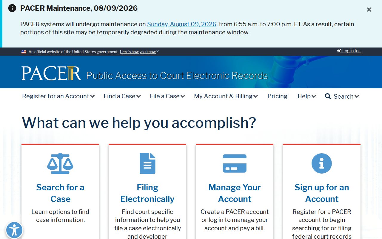 PACER search for federal criminal court cases involving Hamblen County