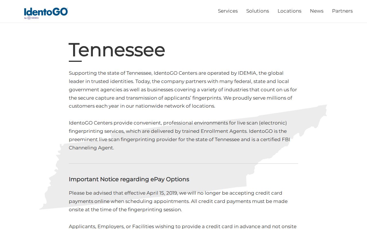 Hamblen County criminal history fingerprint location search in Tennessee