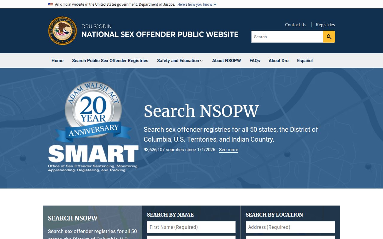 Hamblen County sex offender search through the national registry